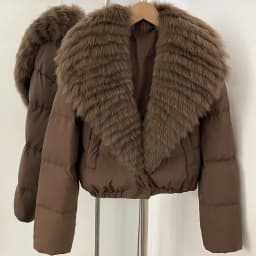 OFTBUY Big Natural Real Fox Fur Coat Women Autumn Winter Female 90% White Duck Down Jacket Feather Short Puffer Coat Thick Warm
