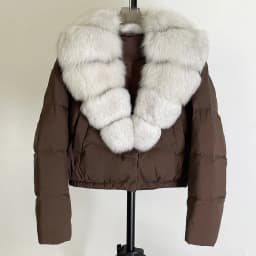 OFTBUY Big Natural Real Fox Fur Coat Women Autumn Winter Female 90% White Duck Down Jacket Feather Short Puffer Coat Thick Warm