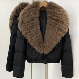 OFTBUY Big Natural Real Fox Fur Coat Women Autumn Winter Female 90% White Duck Down Jacket Feather Short Puffer Coat Thick Warm