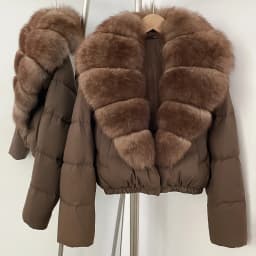 OFTBUY Big Natural Real Fox Fur Coat Women Autumn Winter Female 90% White Duck Down Jacket Feather Short Puffer Coat Thick Warm