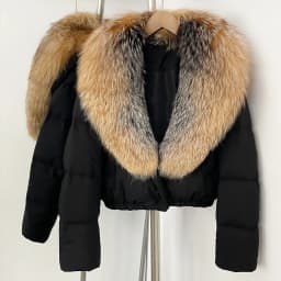 OFTBUY Big Natural Real Fox Fur Coat Women Autumn Winter Female 90% White Duck Down Jacket Feather Short Puffer Coat Thick Warm