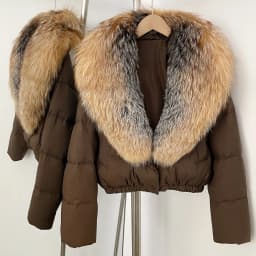 OFTBUY Big Natural Real Fox Fur Coat Women Autumn Winter Female 90% White Duck Down Jacket Feather Short Puffer Coat Thick Warm
