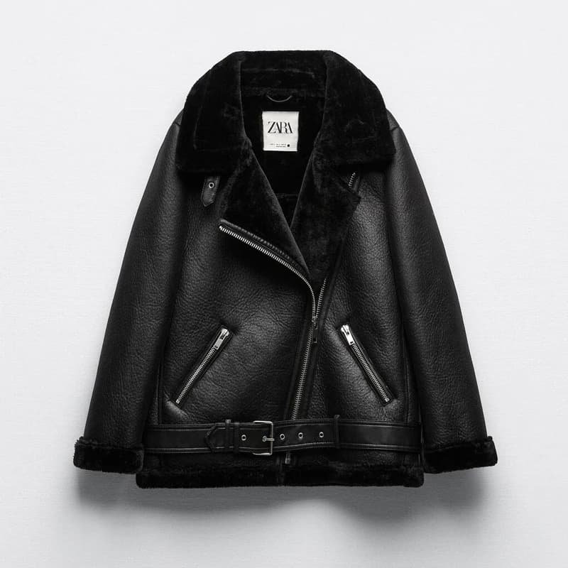 Double-Sided Warm Fashionable Motorcycle Jacket 2024 Women's PU Leather Fur Integrated Loose Fit Stylish Coat Zipper Closure ...