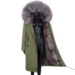 2026 New Winter Jacket Women X-Long Parka Waterproof Big Natural Raccoon Fur Collar Hood Real Fur Coat Thick Warm Real Fox Fur