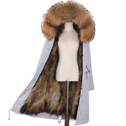 2026 New Winter Jacket Women X-Long Parka Waterproof Big Natural Raccoon Fur Collar Hood Real Fur Coat Thick Warm Real Fox Fur
