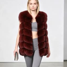 Maomaokong Natural Raccoon Real Fur Coat Ladies Waistcoat Fur Mid-length Winter Warm Real Fur Coat Luxury Women Coat Top Vest