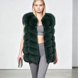 Maomaokong Natural Raccoon Real Fur Coat Ladies Waistcoat Fur Mid-length Winter Warm Real Fur Coat Luxury Women Coat Top Vest