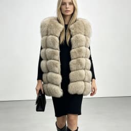 Maomaokong Natural Raccoon Real Fur Coat Ladies Waistcoat Fur Mid-length Winter Warm Real Fur Coat Luxury Women Coat Top Vest