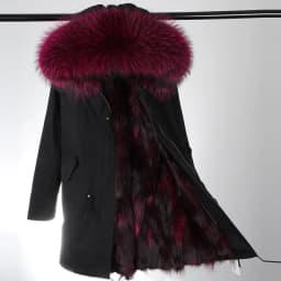 Maomaokong Women Parkas Real Natural Fur Winter Parka Raccoon Fur Collar Fox Inner Fur Liner Jacket Women's Jacket Fur Coat