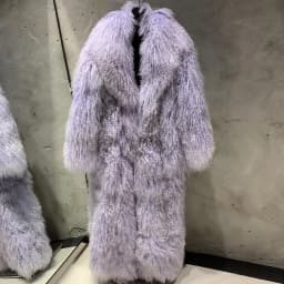 Long Mongolian Fur Natural Lady Real Sheep Fur Coat Winter Warm Winter Natural Fur Cloth 22-1