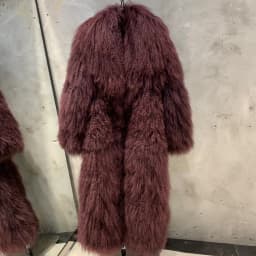 Long Mongolian Fur Natural Lady Real Sheep Fur Coat Winter Warm Winter Natural Fur Cloth 22-1