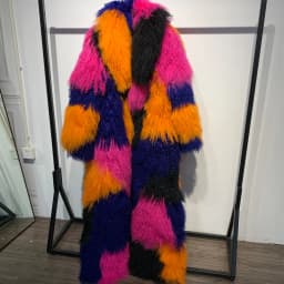 Long Mongolian Fur Natural Lady Real Sheep Fur Coat Winter Warm Winter Natural Fur Cloth 22-1