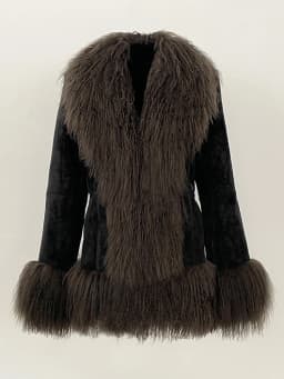OFTBUY Autumn Winter Women Coat Real Natural Mongolia Sheep Fur Turn-down Collar New Fashion Jacket Thick Warm Casual Overwear