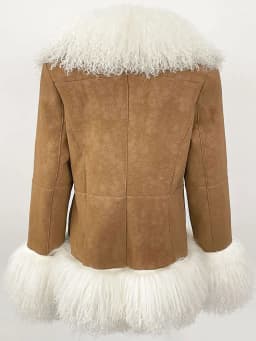 OFTBUY Autumn Winter Women Coat Real Natural Mongolia Sheep Fur Turn-down Collar New Fashion Jacket Thick Warm Casual Overwear