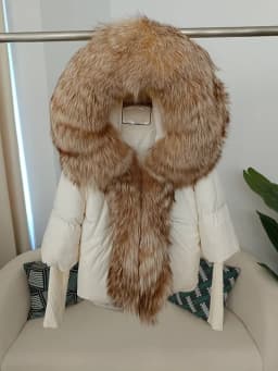 OFTBUY 2023 Winter Jacket Women Real Fox Fur Collar Hooded Natural Thick Warm Loose Oversize Duck Down Coat Streetwear Outerwear