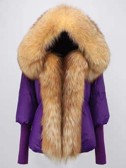 OFTBUY 2023 Winter Jacket Women Real Fox Fur Collar Hooded Natural Thick Warm Loose Oversize Duck Down Coat Streetwear Outerwear