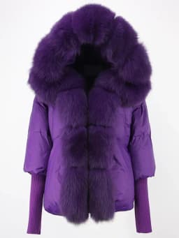 OFTBUY 2023 Winter Jacket Women Real Fox Fur Collar Hooded Natural Thick Warm Loose Oversize Duck Down Coat Streetwear Outerwear