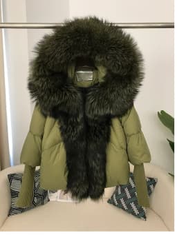 OFTBUY 2023 Winter Jacket Women Real Fox Fur Collar Hooded Natural Thick Warm Loose Oversize Duck Down Coat Streetwear Outerwear