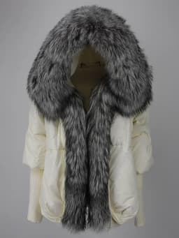 OFTBUY 2023 Winter Jacket Women Real Fox Fur Collar Hooded Natural Thick Warm Loose Oversize Duck Down Coat Streetwear Outerwear