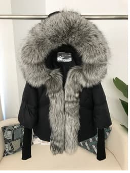 OFTBUY 2023 Winter Jacket Women Real Fox Fur Collar Hooded Natural Thick Warm Loose Oversize Duck Down Coat Streetwear Outerwear