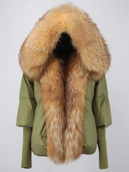 OFTBUY 2023 Winter Jacket Women Real Fox Fur Collar Hooded Natural Thick Warm Loose Oversize Duck Down Coat Streetwear Outerwear