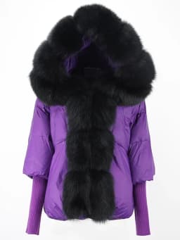 OFTBUY 2023 Winter Jacket Women Real Fox Fur Collar Hooded Natural Thick Warm Loose Oversize Duck Down Coat Streetwear Outerwear