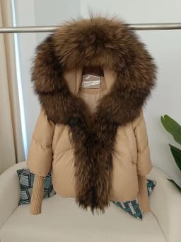 OFTBUY 2023 Winter Jacket Women Real Fox Fur Collar Hooded Natural Thick Warm Loose Oversize Duck Down Coat Streetwear Outerwear