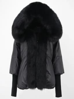 OFTBUY 2023 Winter Jacket Women Real Fox Fur Collar Hooded Natural Thick Warm Loose Oversize Duck Down Coat Streetwear Outerwear