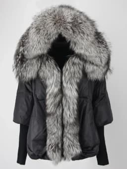 OFTBUY 2023 Winter Jacket Women Real Fox Fur Collar Hooded Natural Thick Warm Loose Oversize Duck Down Coat Streetwear Outerwear