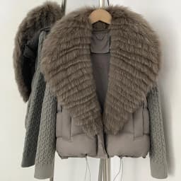 OFTBUY Women New Winter Real Fur Collar Natural Fur Cropped Warm Puffer Coat Duck Down Jacket Female Fashion Casual Outerwear