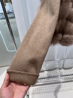 2025 New Women Winter Natural Real Fox Fur Coat Thick Warm Wool Woolen Jacket Cusual Female Outerwear