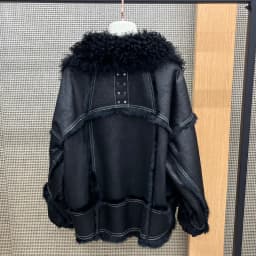 2025 New Real Fur Coat Winter Jacket Women Natural Rabbit Fur Lambswool Collar Luxury Outwear Loose Thick Warm Female Coat