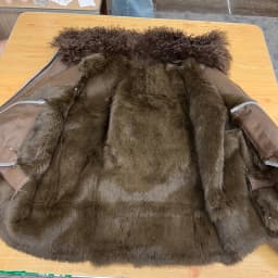2025 New Real Fur Coat Winter Jacket Women Natural Rabbit Fur Lambswool Collar Luxury Outwear Loose Thick Warm Female Coat