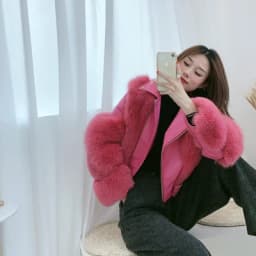 Real Fox Fur Coats With Genuine Sheepskin Leather Wholeskin Natural Fox Fur Jacket Outwear Luxury Women 2024 Winter New