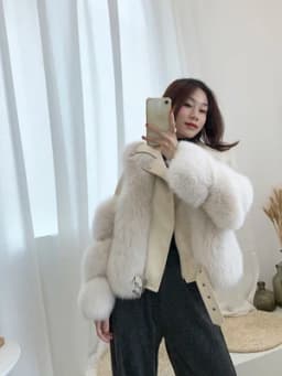Real Fox Fur Coats With Genuine Sheepskin Leather Wholeskin Natural Fox Fur Jacket Outwear Luxury Women 2024 Winter New