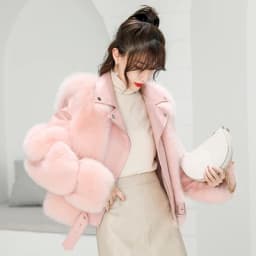 Real Fox Fur Coats With Genuine Sheepskin Leather Wholeskin Natural Fox Fur Jacket Outwear Luxury Women 2024 Winter New