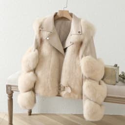 Real Fox Fur Coats With Genuine Sheepskin Leather Wholeskin Natural Fox Fur Jacket Outwear Luxury Women 2024 Winter New