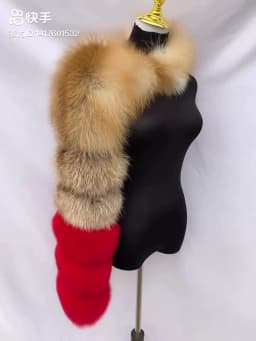 HUAQIUMEISI Natural Real Fox Fur Single and Double Sleeves Women Fur Coat with a Pair of Sleeves Natural Raccoon Fur Jackets