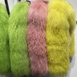 New brand real fur Short genuine fur coat Mongolia Sheep Fur long sleeves women's warm jacket