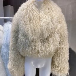New brand real fur Short genuine fur coat Mongolia Sheep Fur long sleeves women's warm jacket