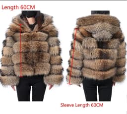 2026 New Natural Fur Premium Luxury Real Fur Coat Winter Women Natural Raccoon Fur Jacket Furry Jackets Female Vest