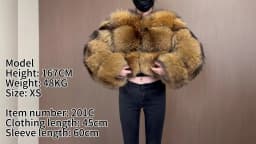 2026 New Natural Fur Premium Luxury Real Fur Coat Winter Women Natural Raccoon Fur Jacket Furry Jackets Female Vest