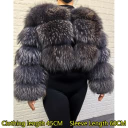 2026 New Natural Fur Premium Luxury Real Fur Coat Winter Women Natural Raccoon Fur Jacket Furry Jackets Female Vest