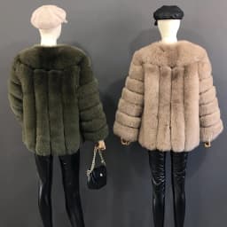 Autumn And Winter Mid Length Natural Fox Fur Coat Women Fashionable Fur Jacket The Most Popular Real Fur Coat Female Clothing