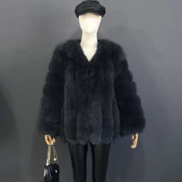 Autumn And Winter Mid Length Natural Fox Fur Coat Women Fashionable Fur Jacket The Most Popular Real Fur Coat Female Clothing