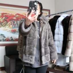 Fancy Rani Luxury Real Mink Fur Coat Natural Mink Clothing Short Style Winter Fashion For Women 2023 Plus Size Customizable