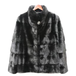 Fancy Rani Luxury Real Mink Fur Coat Natural Mink Clothing Short Style Winter Fashion For Women 2023 Plus Size Customizable