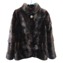 Fancy Rani Luxury Real Mink Fur Coat Natural Mink Clothing Short Style Winter Fashion For Women 2023 Plus Size Customizable