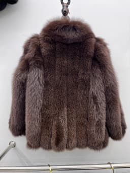 Winter Warm Fox Fur Jacket Lady Women Natural Fur Coat Long Sleeve Outwear Overcoat Authentic Genuine Fur Coats