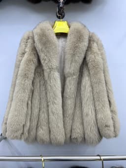 Winter Warm Fox Fur Jacket Lady Women Natural Fur Coat Long Sleeve Outwear Overcoat Authentic Genuine Fur Coats